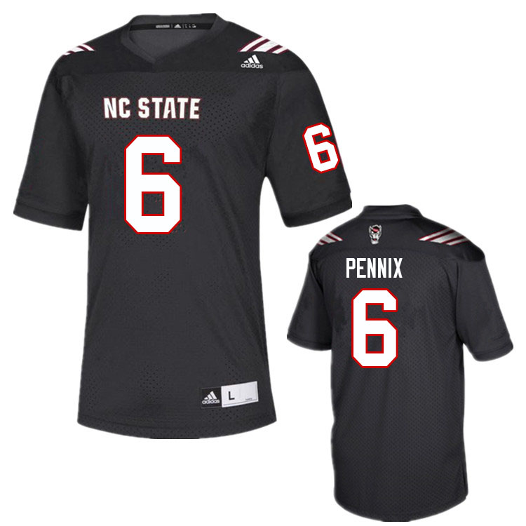 Men #6 Trent Pennix NC State Wolfpack College Football Jerseys Sale-Black